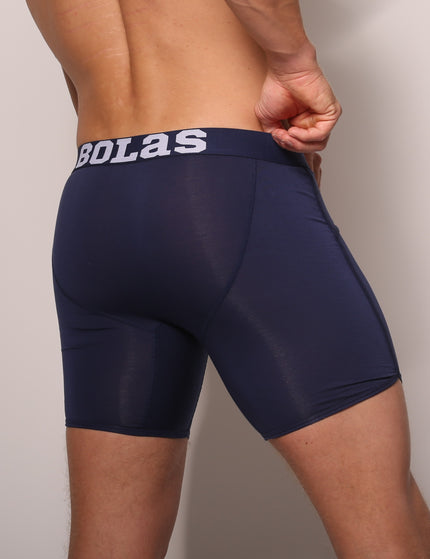 Bolas Underwear Heren Boxershorts Met Lange Pijpjes | Effen | 3 Pack | Jersey | Lyocell |  Navy