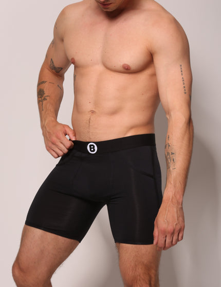 Bolas Underwear Heren Boxershorts Met Lange Pijpjes | Effen | 3 Pack | Jersey | Lyocell | Zwart