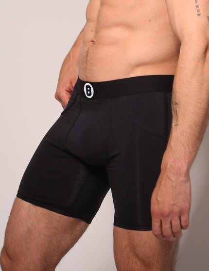 Bolas Underwear Heren Boxershorts Met Lange Pijpjes | Effen | 3 Pack | Jersey | Lyocell | Zwart