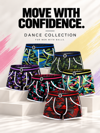 Bolas Underwear Heren Boxershorts | Print | Multipack 6 | Dance | Katoen