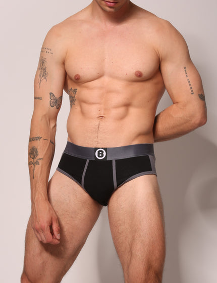 Bolas Underwear Heren slip | Effen | 3 pack | Basic | Katoen | Zwart