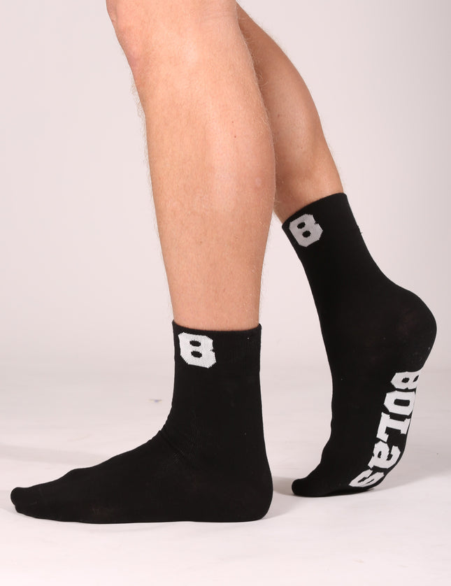 Bolas Underwear Heren Sport Sokken | 1 paar Sokken | Katoen | Zwart