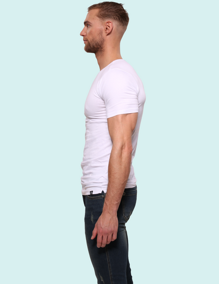 Bolas Underwear Heren T-Shirt | Katoen | Basic Wit | Ronde Hals | 6 pack