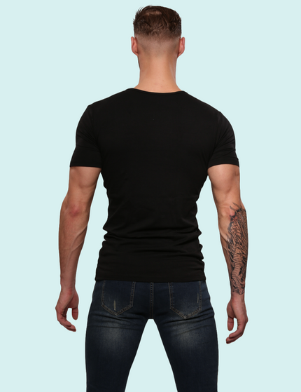 Bolas Underwear Heren T-Shirt | Katoen | Basic Zwart | Ronde Hals | 3 pack