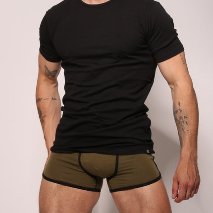 Bolas Underwear Heren T-Shirt | Katoen | Basic Zwart | Ronde Hals
