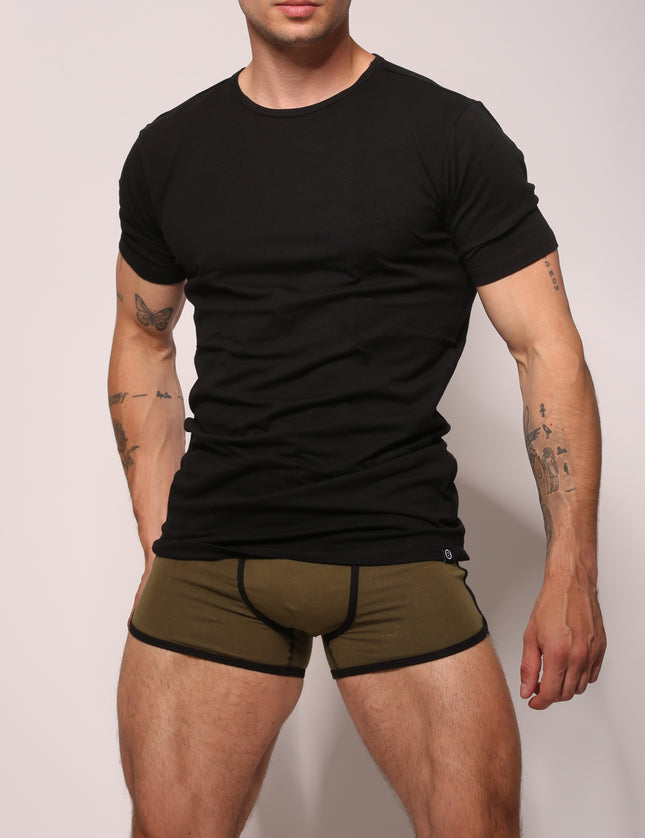 Bolas Underwear Heren T-Shirt | Katoen | Basic Zwart | Ronde Hals