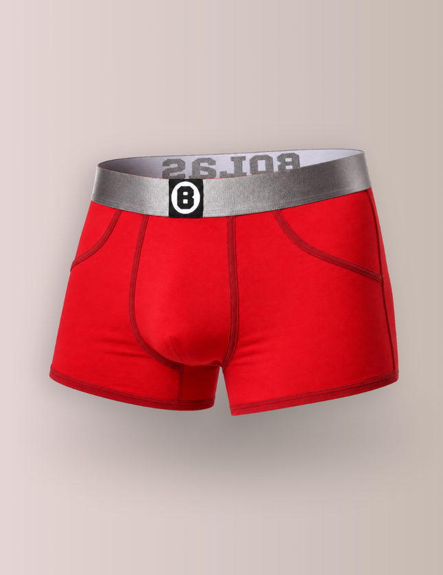Bolas Underwear Jongens ondergoed | Effen | Basic | Katoen | Rood